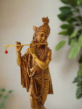 Load image into Gallery viewer, Divine Cold Cast Krishna Flute Statue | Handcrafted Religious Figurine | Spiritual Home Decor Gift | Hindu Deity Statue - Style It by Hanika
