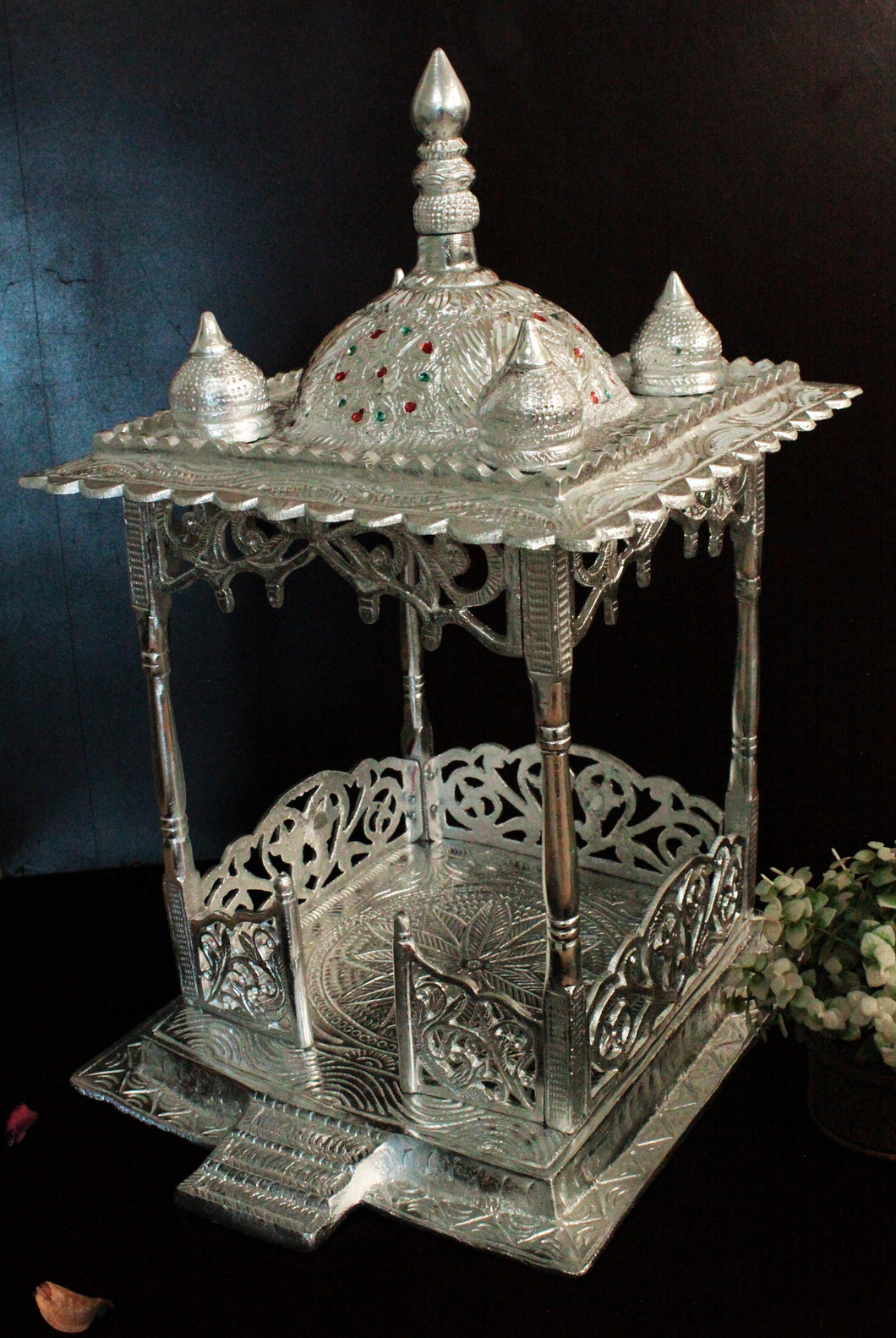 Elegant Metal Mandir: A Spiritual Oasis for Your Home - Style It by Hanika