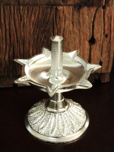 Elegant Metal Pooja Stand: Enhance Your Spiritual Space with Deepak's Creation - Style It by Hanika