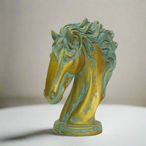 Elegant Poly Resin Horse Face Table Décor - Style It by Hanika