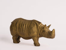 Load image into Gallery viewer, Elegant Vintage Brass Rhinoceros Showpiece - A Timeless Decor Accent - Style It by Hanika
