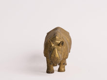 Load image into Gallery viewer, Elegant Vintage Brass Rhinoceros Showpiece - A Timeless Decor Accent - Style It by Hanika
