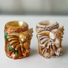 Load image into Gallery viewer, Elephant Hold-It-All: Artistic Resin Desk Organizer - Style It by Hanika
