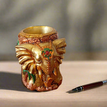 Load image into Gallery viewer, Elephant Hold-It-All: Artistic Resin Desk Organizer - Style It by Hanika
