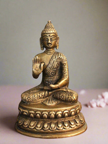 Exquisite Brass Vintage Buddha Statue - Style It by Hanika