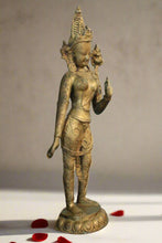 Load image into Gallery viewer, Exquisite Brass Vintage Goddess Tara Statue: A Timeless Work of Art - Style It by Hanika

