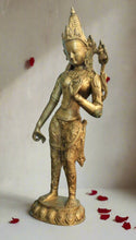 Load image into Gallery viewer, Exquisite Brass Vintage Goddess Tara Statue: A Timeless Work of Art - Style It by Hanika
