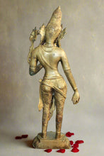 Load image into Gallery viewer, Exquisite Brass Vintage Goddess Tara Statue: A Timeless Work of Art - Style It by Hanika
