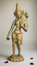 Load image into Gallery viewer, Exquisite Brass Vintage Goddess Tara Statue: A Timeless Work of Art - Style It by Hanika
