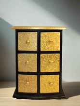 Load image into Gallery viewer, Exquisite Handcrafted 6-Drawer Box with Brass Fittings
