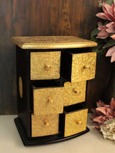 Load image into Gallery viewer, Exquisite Handcrafted 6-Drawer Box with Brass Fittings - Style It by Hanika
