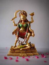 Load image into Gallery viewer, Goddess Kali statue depicting the fierce form of Parvati as the Hindu goddess of destruction, power, and creation, shown with Lord Shiva. - Style It by Hanika
