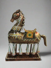 Load image into Gallery viewer, Graceful Horse Showpiece with 10 Hanging Bells - Style It by Hanika
