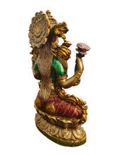 Load image into Gallery viewer, Graceful Prosperity: Poly Resin Sitting Lakshmi Statue - Style It by Hanika
