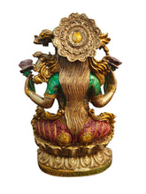 Load image into Gallery viewer, Graceful Prosperity: Poly Resin Sitting Lakshmi Statue - Style It by Hanika
