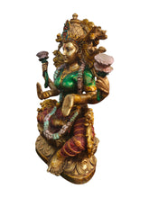 Load image into Gallery viewer, Graceful Prosperity: Poly Resin Sitting Lakshmi Statue - Style It by Hanika
