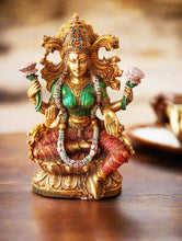 Load image into Gallery viewer, Graceful Prosperity: Poly Resin Sitting Lakshmi Statue - Style It by Hanika
