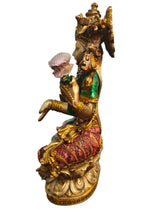Load image into Gallery viewer, Graceful Prosperity: Poly Resin Sitting Lakshmi Statue - Style It by Hanika

