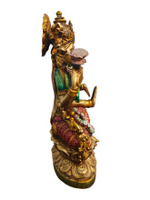 Load image into Gallery viewer, Graceful Prosperity: Poly Resin Sitting Lakshmi Statue - Style It by Hanika
