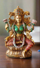 Load image into Gallery viewer, Graceful Prosperity: Poly Resin Sitting Lakshmi Statue - Style It by Hanika
