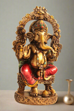 Load image into Gallery viewer, Handcrafted Lord Ganesh Idol | Fine Carving by Tribal Artisans | Ganpati Statue for Home Décor &amp; Gifting - Style It by Hanika
