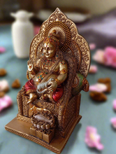 Load image into Gallery viewer, Handcrafted Lord Kuber Idol | Traditional Wealth Deity Statue | Rajasthani Tribal Art | Indian Home Decor | Lakshmi Kuber Murti - Style It by Hanika
