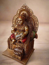 Load image into Gallery viewer, Handcrafted Lord Kuber Idol | Traditional Wealth Deity Statue | Rajasthani Tribal Art | Indian Home Decor | Lakshmi Kuber Murti - Style It by Hanika
