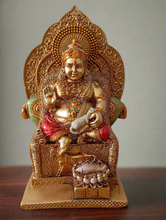 Load image into Gallery viewer, Handcrafted Lord Kuber Idol | Traditional Wealth Deity Statue | Rajasthani Tribal Art | Indian Home Decor | Lakshmi Kuber Murti - Style It by Hanika

