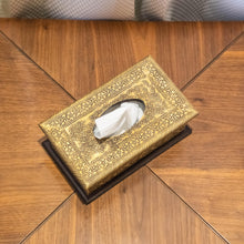 Load image into Gallery viewer, Handcrafted Tissue Box with Heavy Brass Fittings - A Luxurious Necessity - Style It by Hanika
