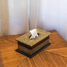 Load image into Gallery viewer, Handcrafted Tissue Box with Heavy Brass Fittings - A Luxurious Necessity - Style It by Hanika
