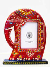 Load image into Gallery viewer, Handcrafted Wood Elephant Photo Frame: A Treasured Home Accent and Gift - Style It by Hanika
