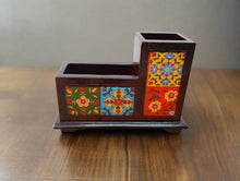 Load image into Gallery viewer, Handcrafted Wooden Pen Holder for Desk - Style It by Hanika
