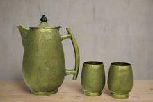 Load image into Gallery viewer, Magnificent Antique Brass Jug and Glass set - Style It by Hanika

