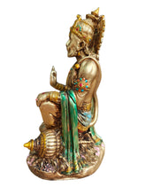 Load image into Gallery viewer, Majestic Poly Resin Sitting Hanuman Ji Statue - Style It by Hanika
