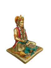 Load image into Gallery viewer, Majestic Poly Resin Sitting Hanuman Ji Statue - Style It by Hanika
