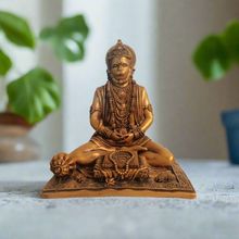 Load image into Gallery viewer, Majestic Poly Resin Sitting Hanuman Ji Statue - Style It by Hanika
