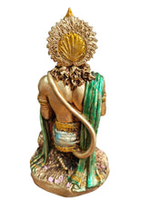 Load image into Gallery viewer, Majestic Poly Resin Sitting Hanuman Ji Statue - Style It by Hanika

