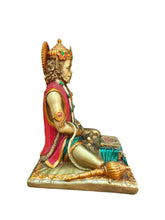 Load image into Gallery viewer, Majestic Poly Resin Sitting Hanuman Ji Statue - Style It by Hanika
