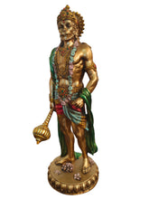 Load image into Gallery viewer, Majestic Poly Resin Standing Hanuman Ji Statue - Style It by Hanika
