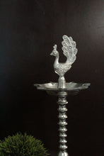Load image into Gallery viewer, Metal Peacock Deepak: Illuminate Your Daily Pooja and Festive Celebrations - Style It by Hanika
