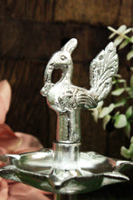 Load image into Gallery viewer, Metal Peacock Deepak: Illuminate Your Daily Pooja and Festive Celebrations - Style It by Hanika
