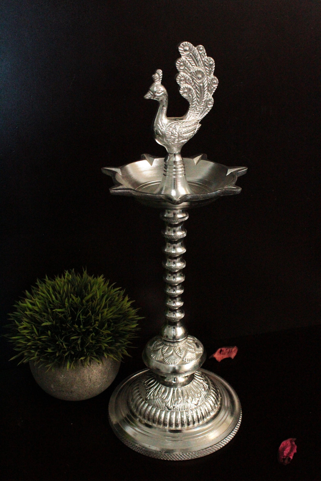 Metal Peacock Deepak: Illuminate Your Daily Pooja and Festive Celebrations - Style It by Hanika