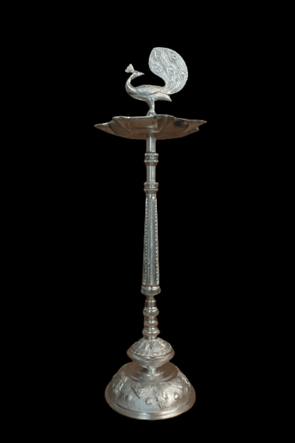Metal Peacock Deepak: Illuminate Your Daily Pooja and Festive Celebrations - Style It by Hanika