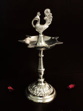 Load image into Gallery viewer, Metal Peacock Deepak: Illuminate Your Daily Pooja and Festive Celebrations - Style It by Hanika
