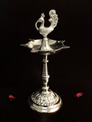 Metal Peacock Deepak: Illuminate Your Daily Pooja and Festive Celebrations - Style It by Hanika