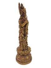 Load image into Gallery viewer, Resin Radha Krishna Statue Set | Gold Finish Murti | Hindu God Idols | Divine Couple Figurine | Housewarming Gift | Indian Decor - Style It by Hanika
