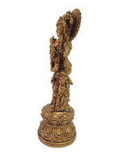 Load image into Gallery viewer, Resin Radha Krishna Statue Set | Gold Finish Murti | Hindu God Idols | Divine Couple Figurine | Housewarming Gift | Indian Decor - Style It by Hanika
