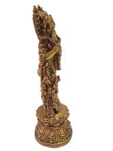 Load image into Gallery viewer, Resin Radha Krishna Statue Set | Gold Finish Murti | Hindu God Idols | Divine Couple Figurine | Housewarming Gift | Indian Decor - Style It by Hanika
