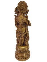 Load image into Gallery viewer, Resin Radha Krishna Statue Set | Gold Finish Murti | Hindu God Idols | Divine Couple Figurine | Housewarming Gift | Indian Decor - Style It by Hanika
