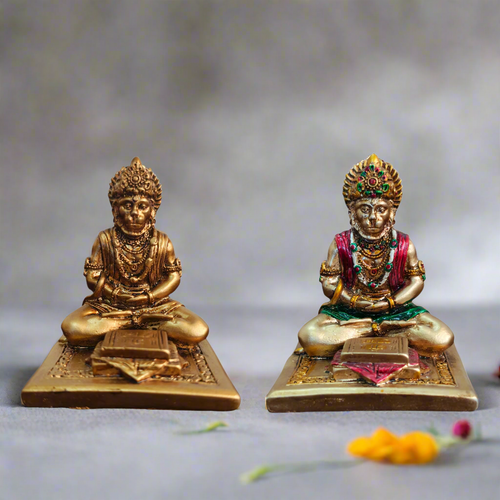 Resin Sitting Small Hanuman Idol - Style It by Hanika